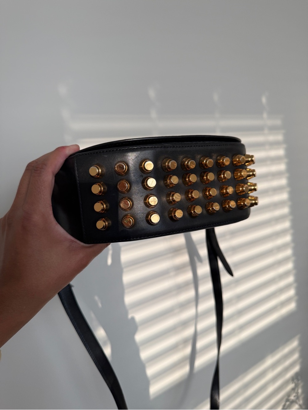 Alexander Wang Studded Lia Black Crossbody Bag - Picture 4 of 4